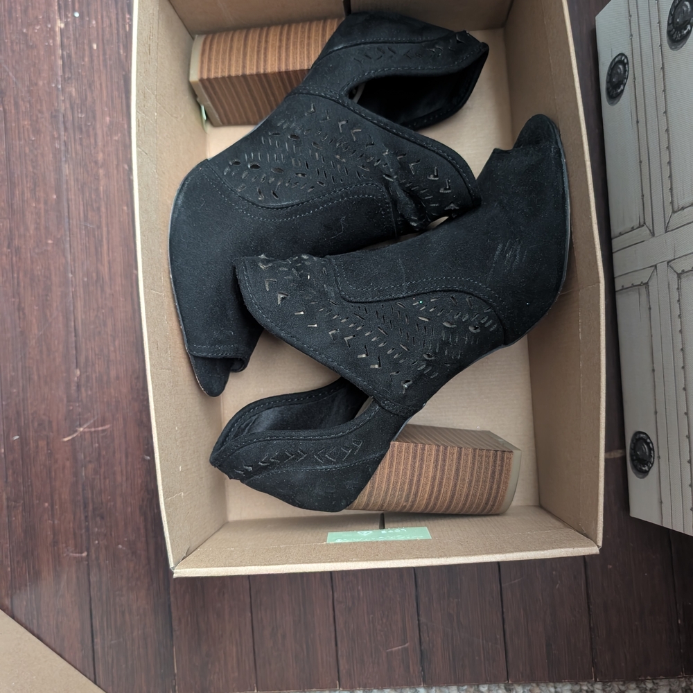 Black Suede Ankle Boots